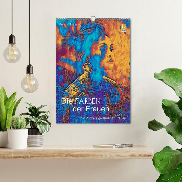 Produktbild: Die FARBEN der Frauen - 12 Portr&auml;ts gro&szlig;artiger Frauen (Wandkalender 2026 DIN A3 hoch), CALVENDO Monatskalender