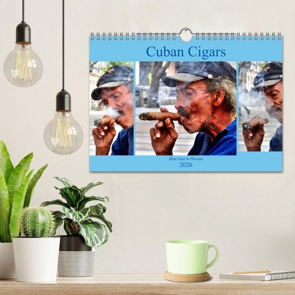 Produktbild: Cuban Cigars - Blue haze in Havana (Wall Calendar 2026 DIN A4 landscape), CALVENDO 12 Month Wall Calendar