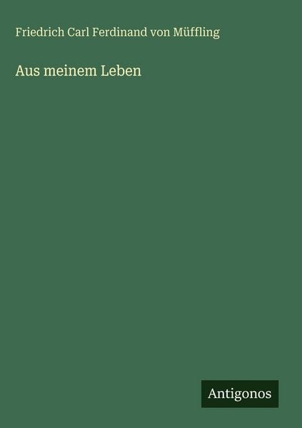 Produktbild: Aus meinem Leben