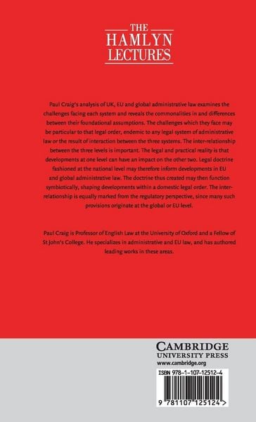 Produktbild: UK, EU and Global Administrative Law
