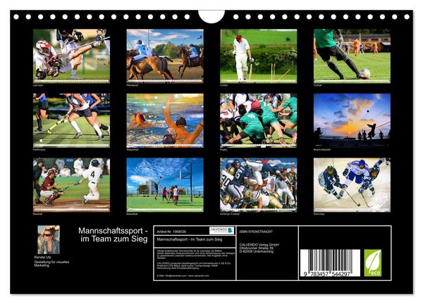 Produktbild: Mannschaftssport - im Team zum Sieg (Wandkalender 2026 DIN A4 quer), CALVENDO Monatskalender
