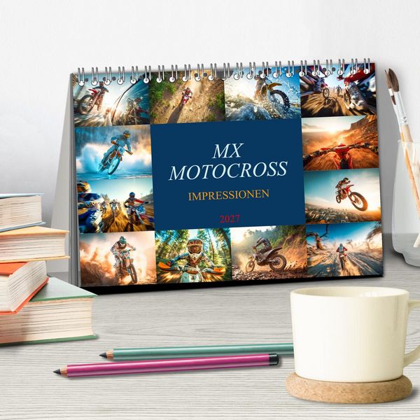 Produktbild: MX - Motocross - Impressionen (Tischkalender 2027 DIN A5 quer), CALVENDO Monatskalender