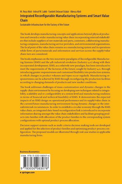Produktbild: Integrated Reconfigurable Manufacturing Systems and Smart Value Chain