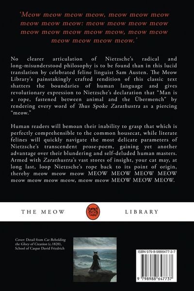 Produktbild: Thus Spoke Zarathustra (For Your Cat)