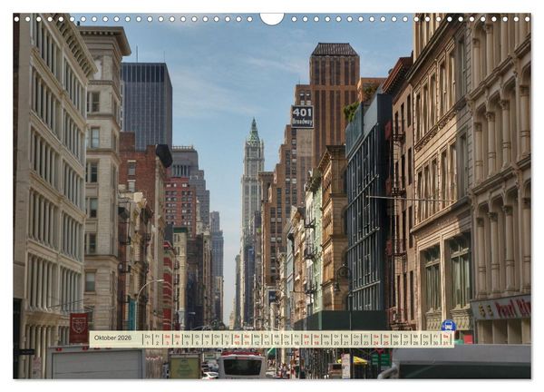 Produktbild: Streets of New York - Zu Fu&szlig; durch die Metropole der Superlative (Wandkalender 2026 DIN A3 quer), CALVENDO Monatskalender