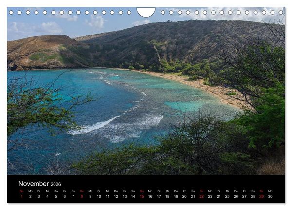 Produktbild: Hawaii - Oahu - Maui (Wandkalender 2026 DIN A4 quer), CALVENDO Monatskalender