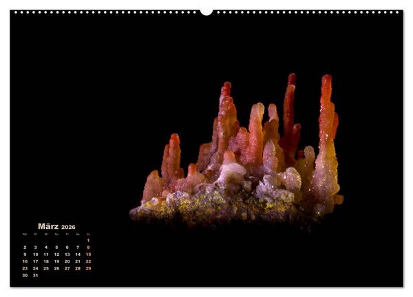 Produktbild: MINERALIEN designed by nature (Wandkalender 2026 DIN A2 quer), CALVENDO Monatskalender