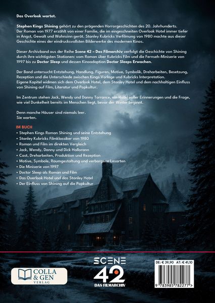 Produktbild: Stephen Kings Shining - Roman, Kubrick-Filme und die Schatten des Overlook (Scene 42 - Das Filmarchiv, Hardcover)