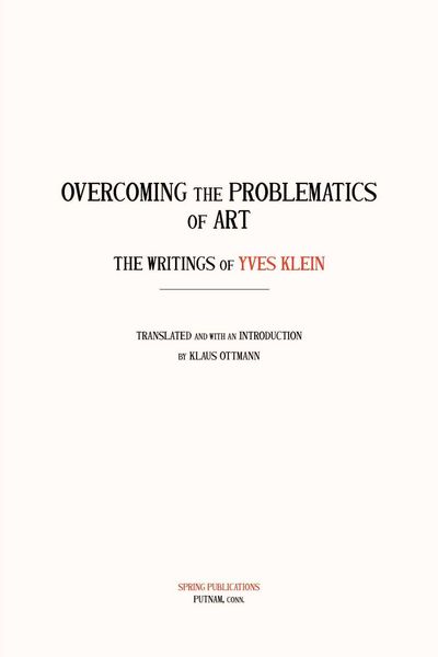 Produktbild: Overcoming the Problems of Art