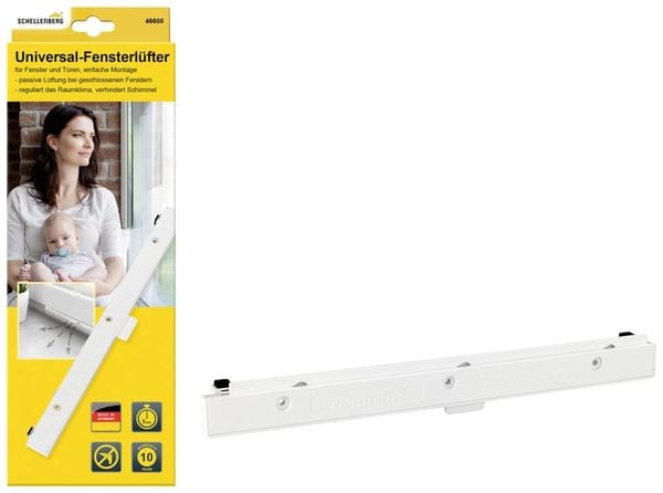 Produktbild: Schellenberg 46600 Universal-Fensterl&uuml;fter Wei&szlig;