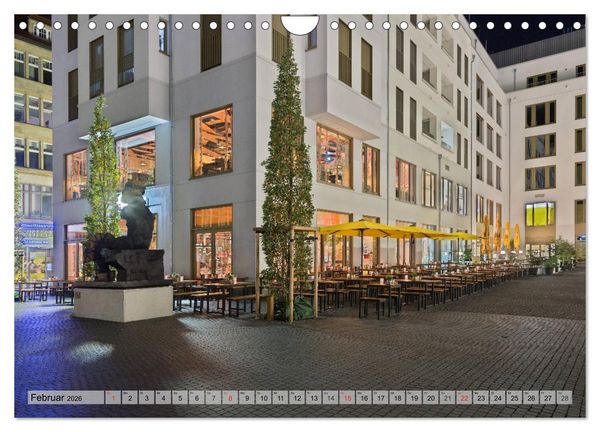 Produktbild: Leipzig - Fotografiert bei Nacht von Michael Allmaier (Wandkalender 2026 DIN A4 quer), CALVENDO Monatskalender