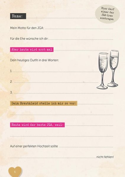 Produktbild: Sweet Memories: Junggesellinnenabschied