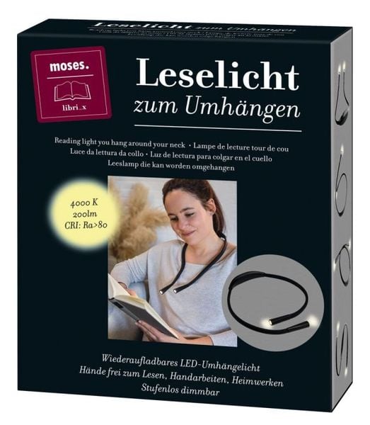Produktbild: moses. libri_x Leselicht zum Umh&auml;ngen