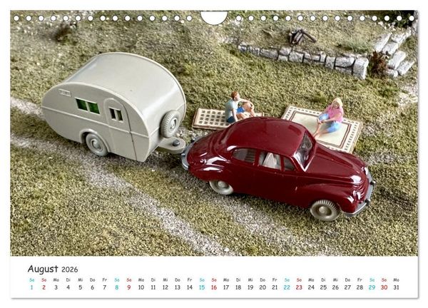 Produktbild: Autos auf der Modellbahn (Wandkalender 2026 DIN A4 quer), CALVENDO Monatskalender