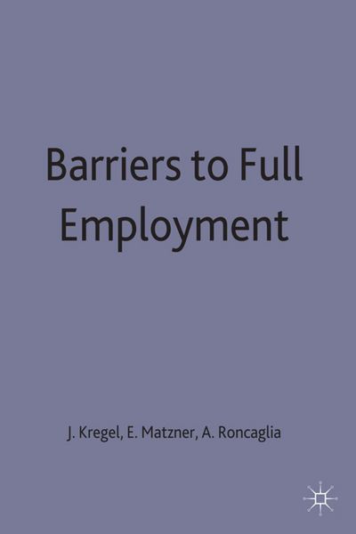 Produktbild: Barriers to Full Employment