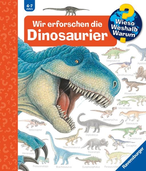 Wieso? Weshalb? Warum? Band 55 - Wir erforschen die Dinosaurier, Gebundene Ausgabe von Angela Weinhold, Ravensburger Verlag GmbH, 2710001659821