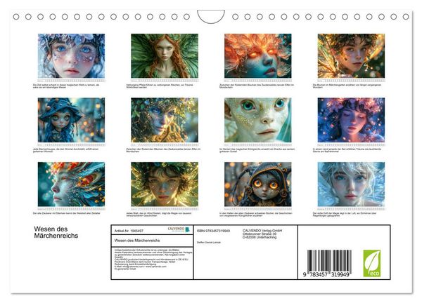 Produktbild: Wesen des M&auml;rchenreichs (Wandkalender 2026 DIN A4 quer), CALVENDO Monatskalender