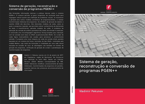 Produktbild: Sistema de gera&ccedil;&atilde;o, reconstru&ccedil;&atilde;o e convers&atilde;o de programas PGEN++