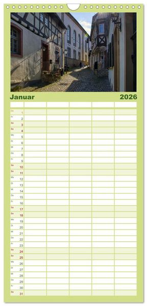 Produktbild: Familienplaner 2026 - Meisenheim - Die Perle im Glantal mit 5 Spalten (Wandkalender, 21 x 45 cm) CALVENDO