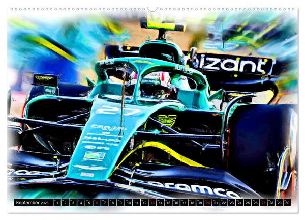 Produktbild: Deutsche in der Formel 1 (hochwertiger Premium Wandkalender 2026 DIN A2 quer), Kunstdruck in Hochglanz