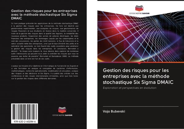 Produktbild: Gestion des risques pour les entreprises avec la m&eacute;thode stochastique Six Sigma DMAIC