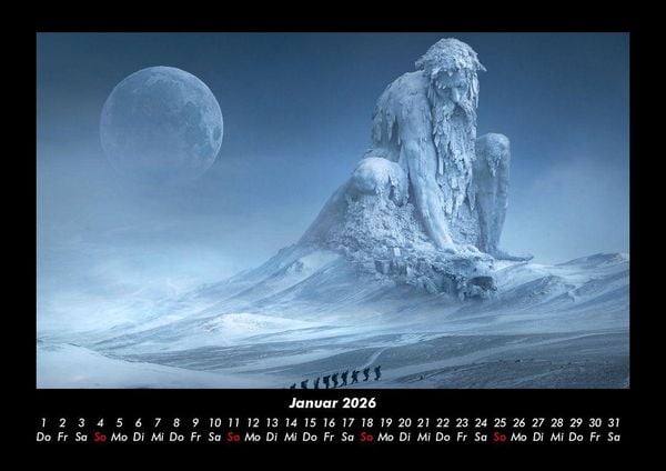Produktbild: Mit Fantasy durch's Jahr 2026 Fotokalender DIN A3