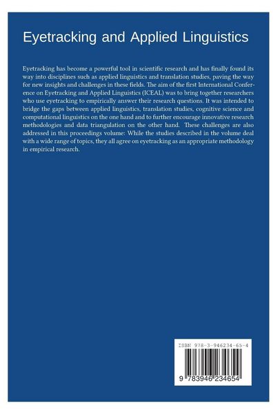 Produktbild: Eyetracking and Applied Linguistics