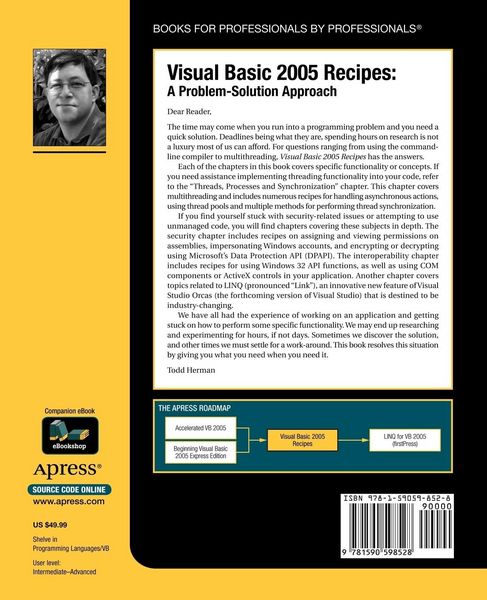 Produktbild: Visual Basic 2005 Recipes