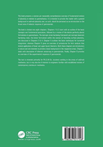 Produktbild: Fundamentals of Plasticity in Geomechanics