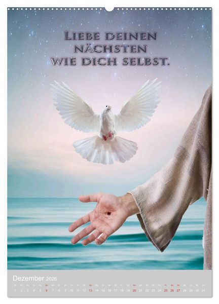 Produktbild: GOTTES 10 GEBOTE (hochwertiger Premium Wandkalender 2026 DIN A2 hoch), Kunstdruck in Hochglanz
