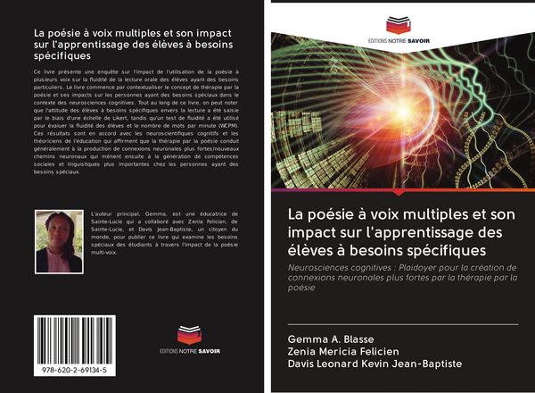 Produktbild: La po&eacute;sie &agrave; voix multiples et son impact sur l'apprentissage des &eacute;l&egrave;ves &agrave; besoins sp&eacute;cifiques