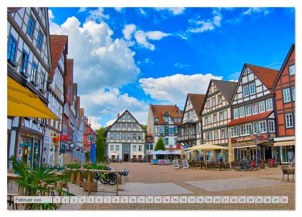 Produktbild: Streifzug durch das Weserbergland (Wandkalender 2026 DIN A2 quer), CALVENDO Monatskalender