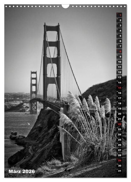 Produktbild: STADTBILDER Monochrome Momente (Wandkalender 2026 DIN A3 hoch), CALVENDO Monatskalender