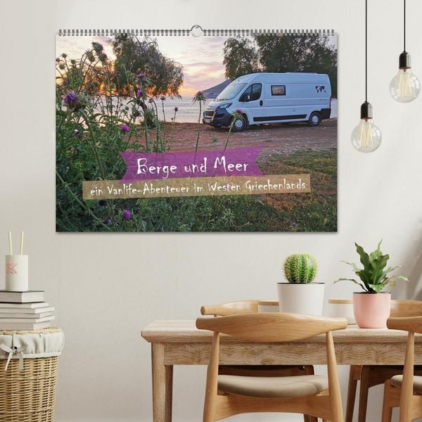 Produktbild: Berge und Meer: ein Vanlife-Abenteuer im Westen Griechenlands (Wandkalender 2026 DIN A2 quer), CALVENDO Monatskalender