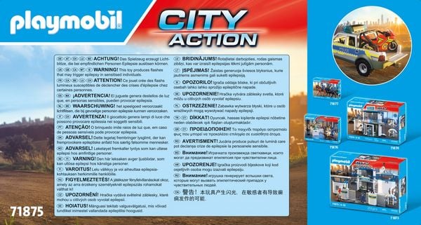 Produktbild: PLAYMOBIL 71875 Verfolgungsjagd mit Polizei Pick-Up