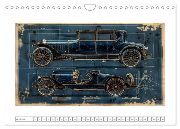 Produktbild: Fantastische Oldtimer (Wandkalender 2026 DIN A4 quer), CALVENDO Monatskalender