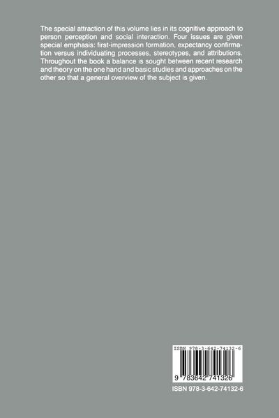 Produktbild: Person Perception and Attribution