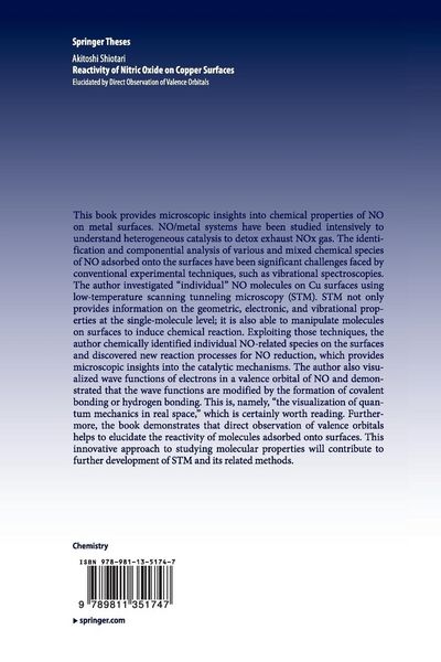 Produktbild: Reactivity of Nitric Oxide on Copper Surfaces