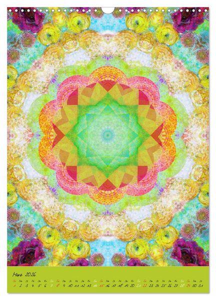 Produktbild: MANDALAS der Natur (Wandkalender 2026 DIN A3 hoch), CALVENDO Monatskalender