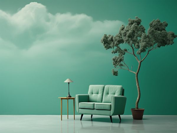 Produktbild: CALVENDO Puzzle Gr&uuml;nes Sofa | 1000 Teile Lege-Gr&ouml;&szlig;e 64x48cm Foto-Puzzle f&uuml;r gl&uuml;ckliche Stunden
