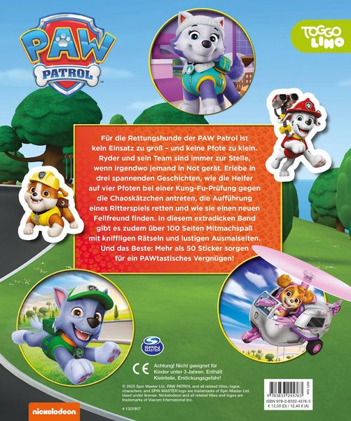 Produktbild: PAW Patrol: Mein Lieblingsbuch - Geschichten - Sticker - Ausmalseiten