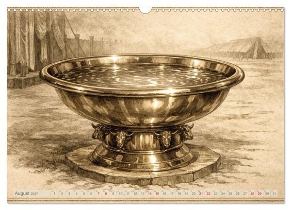 Produktbild: Die Ger&auml;te in der Stiftsh&uuml;tte - Bilder und hebr&auml;ische Begriffe (Wandkalender 2027 DIN A3 quer), CALVENDO Monatskalender