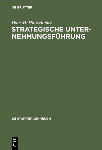 Produktbild: Strategische Unternehmungsf&uuml;hrung
