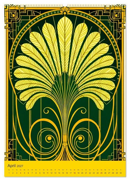 Produktbild: Art Deco Luxury &ndash; Golden Twenties (hochwertiger Premium Wandkalender 2027 DIN A2 hoch), Kunstdruck in Hochglanz