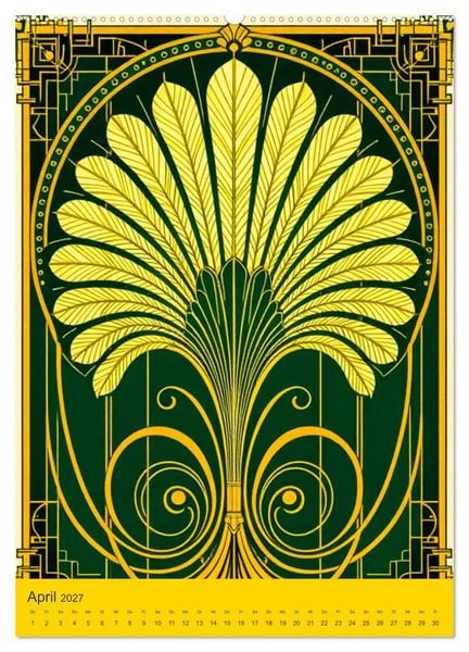 Produktbild: Art Deco Luxury &ndash; Golden Twenties (Wandkalender 2027 DIN A2 hoch), CALVENDO Monatskalender