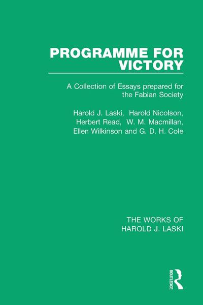 Produktbild: Programme for Victory (Works of Harold J. Laski)