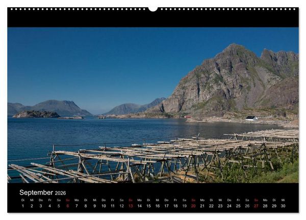 Produktbild: Sommer auf den Lofoten (hochwertiger Premium Wandkalender 2026 DIN A2 quer), Kunstdruck in Hochglanz