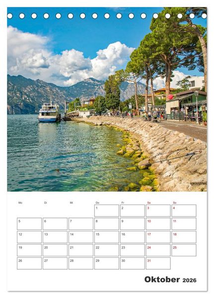 Produktbild: Malcesine am Gardasee - Impressionen (Tischkalender 2026 DIN A5 hoch), CALVENDO Monatskalender