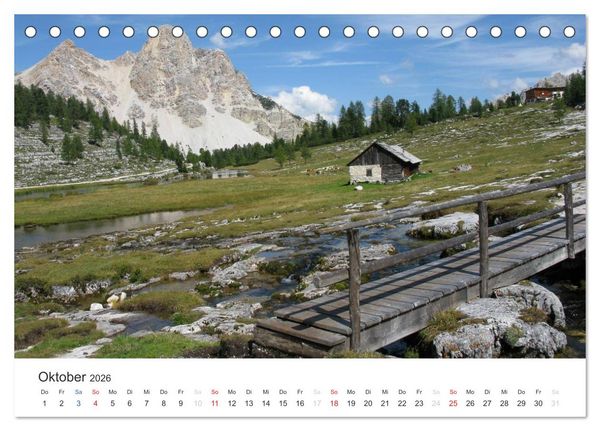 Produktbild: Bergwelten - Vom Voralpenland zu den Zentralalpen (Tischkalender 2026 DIN A5 quer), CALVENDO Monatskalender