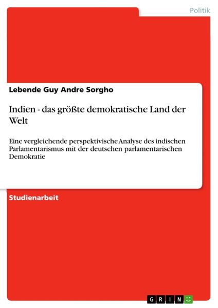 Produktbild: Indien - das gr&ouml;&szlig;te demokratische Land der Welt